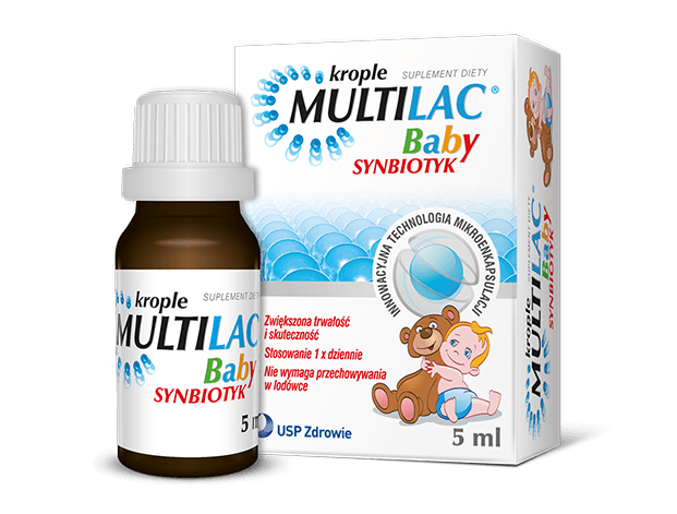 Opakowanie synbiotyku Multilac Baby Krople