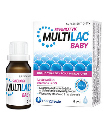 Opakowanie synbiotyku Multilac Baby Krople