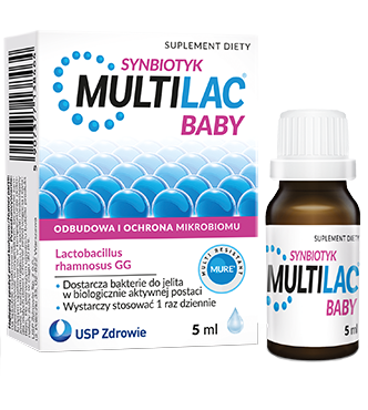 Opakowanie synbiotyku Multilac Baby Krople